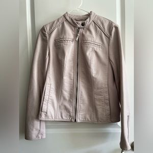 G H Bass & Co Pink Faux Leather Jacket